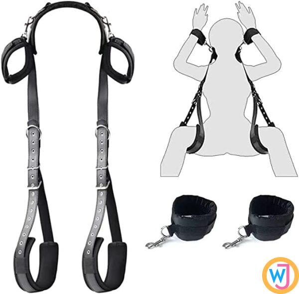 1st Grade Handcuffs and Ankle Cuffs Set Hand made Comfortable Bed Sex Play