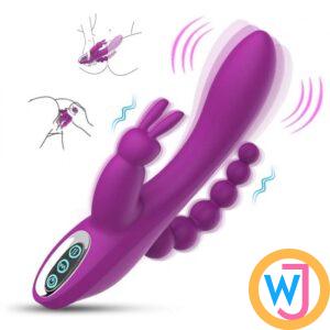 3 in 1 Rabbit Vibrator - 1st Quality 3 in 1 Rabbit Vibrator India - Purple 2 1st Quality 3 in 1 Rabbit Vibrator India - Purple