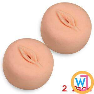 2Pieces Pussy Sleeve Cap For Penis Enlargement Pump