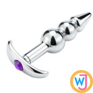 Anchor Shape Anal Butt Plug - 3 Beads Steel Anchor Shape Anal Butt Plug India 2 3 Beads Steel Anchor Shape Anal Butt Plug India