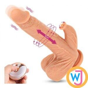 4 In 1 Vibrating Thrusting Licking Rotation Hand Free Clitoral Sex Toys For Women India