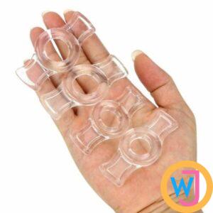 4 Pieces Clear Penis Ring Set Delay Ejaculation