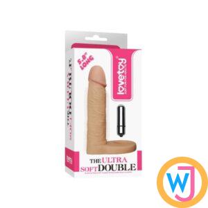 5.8 Inches Vibrating Dildo Ultra Soft Double Penetration