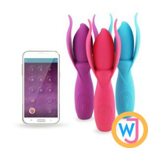 APP-Control Lotus Wand Vibrating Massager USB Rechargeable