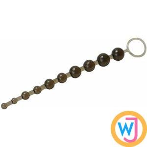 Ball G Spot Massager Beads - Black 12″ Soft Long Anal Beads With Pull Ring Ball G Spot Massager Beads 2 Ball G Spot Massager Beads - black 12 soft long anal beads with pull ring ball g spot massager beads