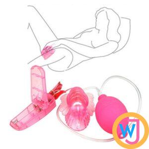Butterfly Clitoral Pump Multi Speed Vibration Perfect Hand Pump Tantalizing Ticklers