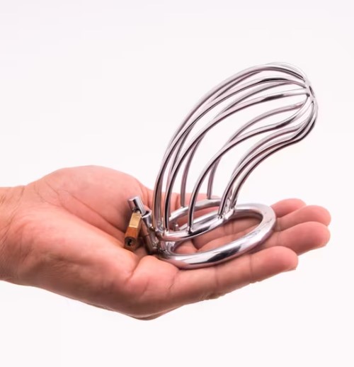 Male Chastity 444 Lock - Male Chastity 444 Lock Device Stainless Steel 2 Male Chastity 444 Lock Device Stainless Steel