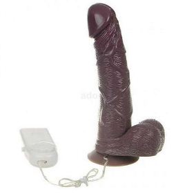 Dark Realistic Rotation Vibrator Dildo for Happy Women