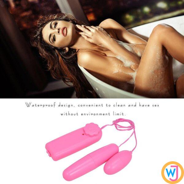 Double Egg Vibrator Clitoral Vagina Stimulator - Pink