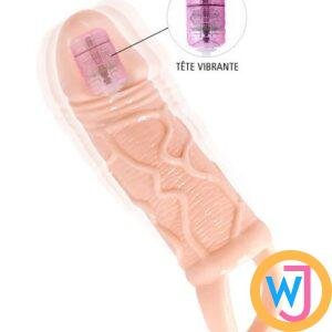 Skin Texture Penis Extension Sleeve Simulator