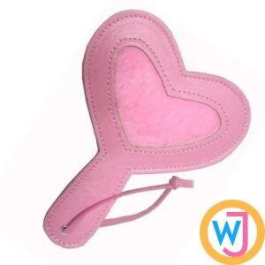 Heart Shaped Pink Spanking Whip Paddle BDSM Toys