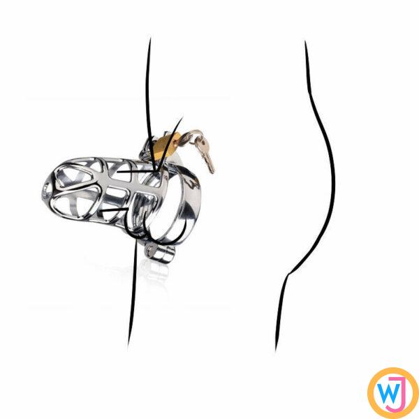 Lightweight Male Chastity Cage Lockable King Kobra