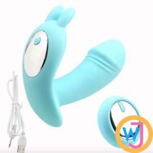 Little Dance Wearable Panty Style Rechargeable Butterfly Vibrator with Wireless Remote Penis Dildo