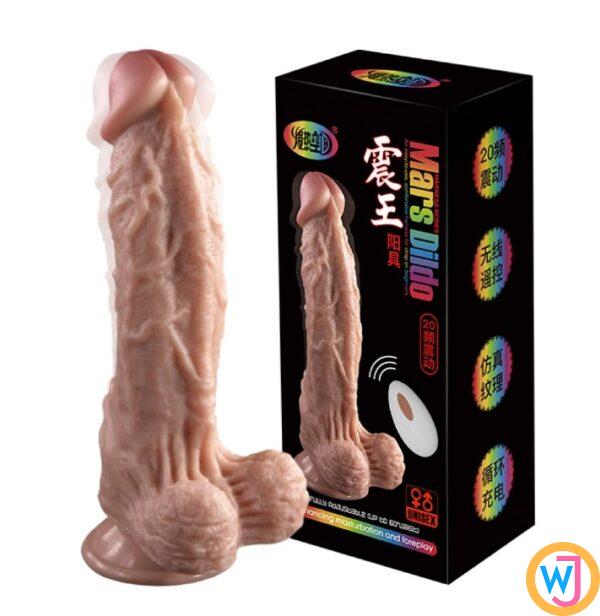 Mars Wireless Remote Controlled Super Realistic Dildo XL Size