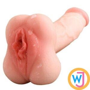 Masturbator Pocket Pussy With Hollow Realistic Dildo For Men