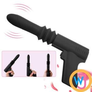 Dildo Vibrator Gun Automatic Telescopic Thrusting