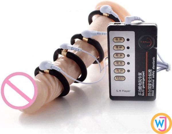 Penis Extender Electric Shock Penis Ring Medical Therapy Massager