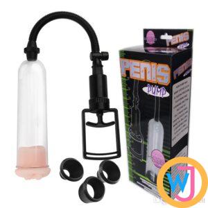 Plastic penis pump With realistic vagina masturbator