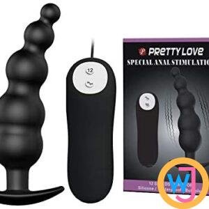 Pretty Love Special Anal Stimulation 12 Functions Of Vibration Butt Plug | Black