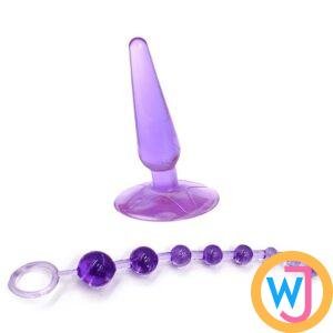 Purple Jelly Anal Plug - Purple Jelly Anal Plug / Anal Beads (2 Piece) 3 Purple Jelly Anal Plug - purple jelly anal plug anal beads 2 piece