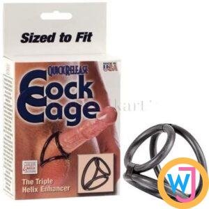 Quick Release Cock Cage The Triple Helix Enhancer Cock Ring Delayed Ejaculation