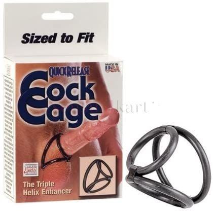 Cock Ring - Quick Release Cock Cage The Triple Helix Enhancer Cock Ring Delayed Ejaculation 2 Quick Release Cock Cage The Triple Helix Enhancer Cock Ring Delayed Ejaculation