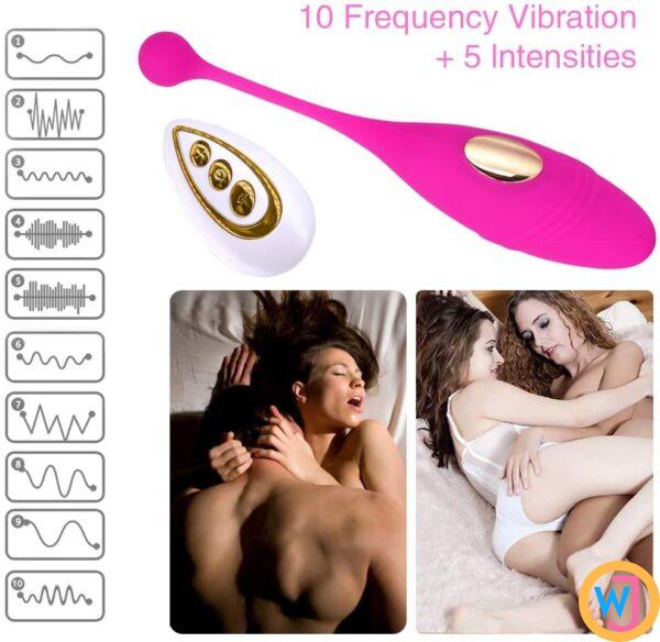 Remote Control Vibrating Egg Strong Shock Jumpers G-spot Stimulator for Women