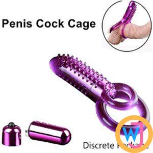 Silicone Flexible Vibrator Penis Ring Clit Stimulator Double Ring Delay Ejaculation Male Cock Ring