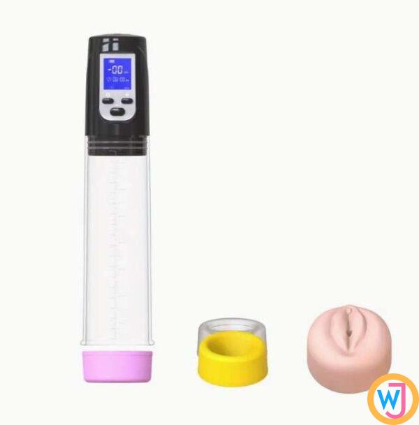 Penis Pump With Vagina Cap Male Masturbate Device Smart Electric LED Display