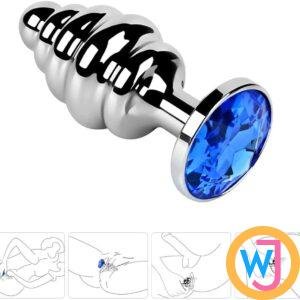 Spiral Anal Butt Plug Stimulator for Couple