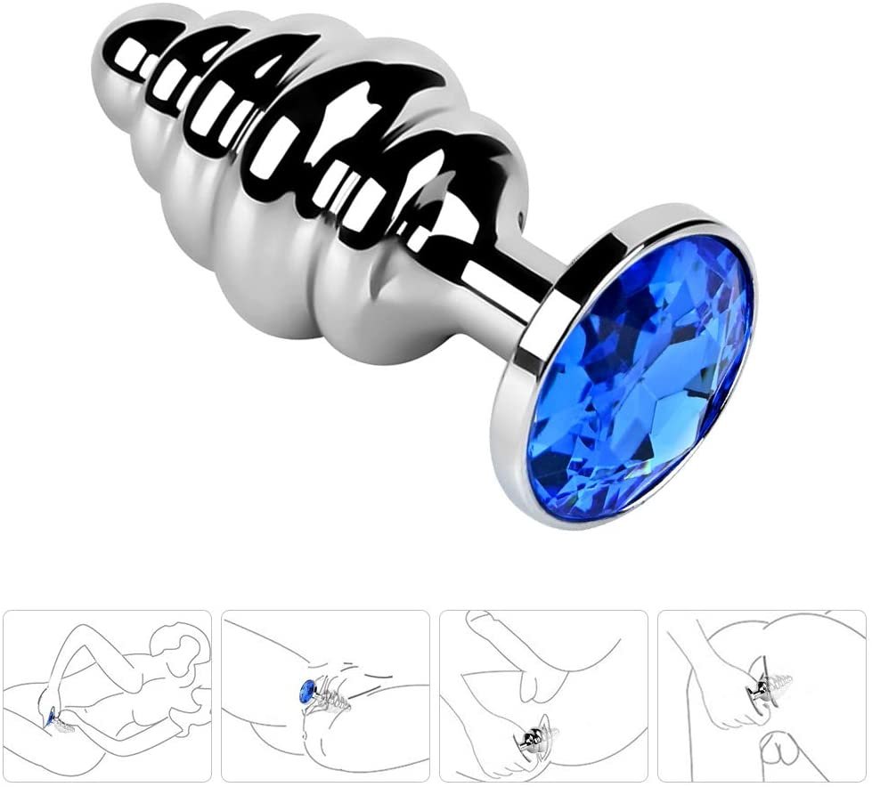Spiral Anal Butt Plug - Spiral Anal Butt Plug Stimulator for Couple 1 Spiral Anal Butt Plug Stimulator for Couple