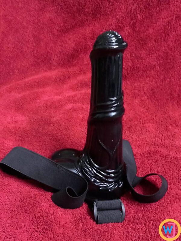 Strap On Black horse dildo adult masturbator clit stimulate sex toy for woman