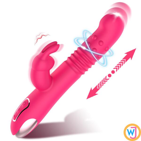 Thrusting Rabbit Dildo Vibrator