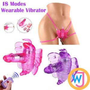 Wireless Remote Control Wearable Butterfly Vibrator For Women | Pink